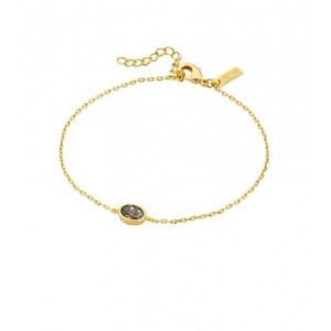 MYA BAY SMOKED BROWN JENNY BRACELET GOLD BR-446