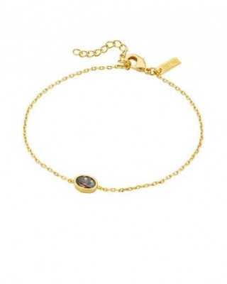 MYA BAY SMOKED BROWN JENNY BRACELET GOLD BR-446