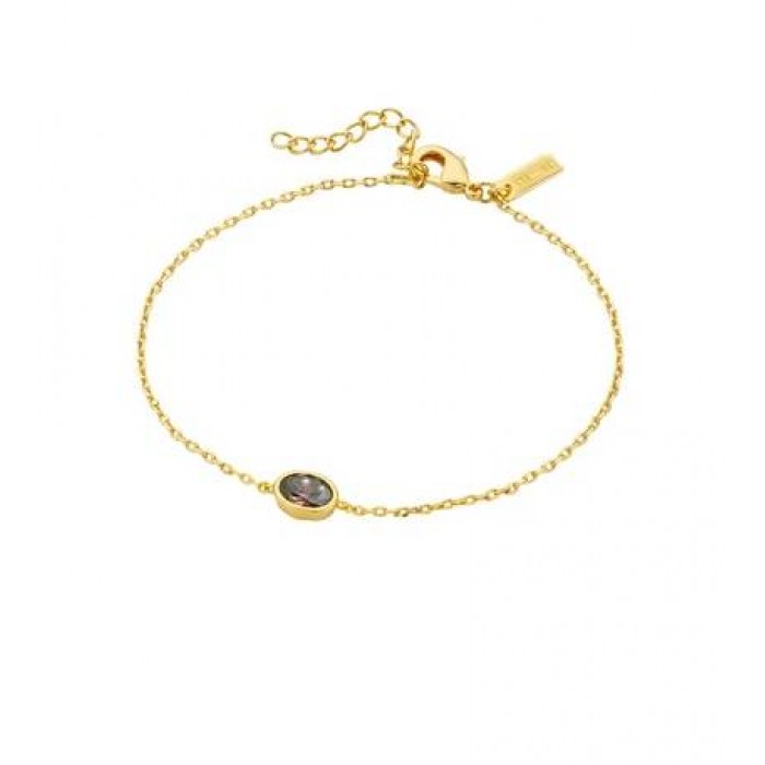 MYA BAY SMOKED BROWN JENNY BRACELET GOLD BR-446