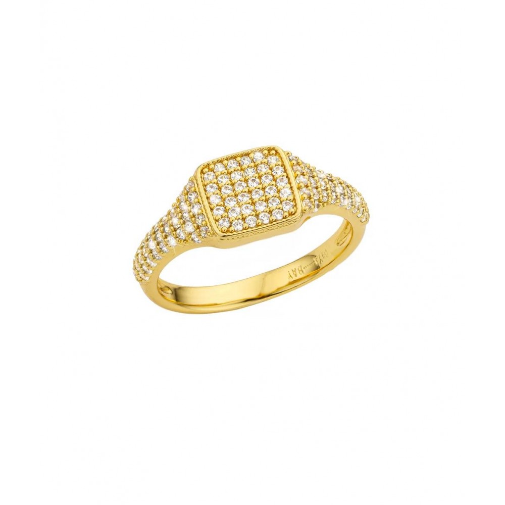 MYA BAY SQUARE SIGNET RING GOLD BA-438