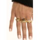 MYA BAY SWEET SPAGHETTI RING GOLD BA-435