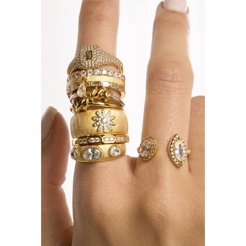 MYA BAY SWEET SPAGHETTI RING GOLD BA-435