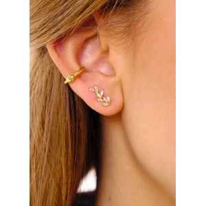 MYA BAY SWEETBAY MAGNOLIA EARRINGS GOLD BO-214