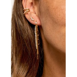 MYA BAY VENICE FRAME EARRINGS GOLD BO-357