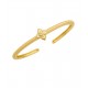 MYA BAY WHITE LOTUS CUFF BRACELET GOLD BR-414 MYA BAY WHITE LOTUS CUFF BRACELET GOLD BR-414