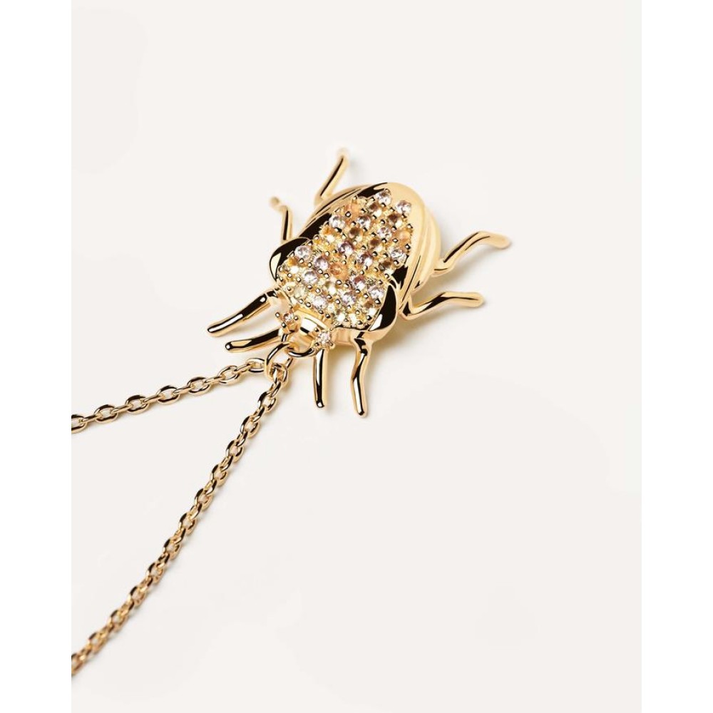 PDPAOLA ΚΟΛΙΕ LUCK BEETLE AMULET Ασήμι 925 CO01-254