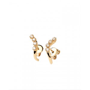 PDPAOLA MOTION GOLD EARRINGS Γυναικεία Σκουλαρίκια από Ασήμι 925 AR01-474-U 