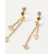 PDPAOLA Σκουλαρίκια SENA GOLD Gold Aσήμι 925  AR01-556-U 