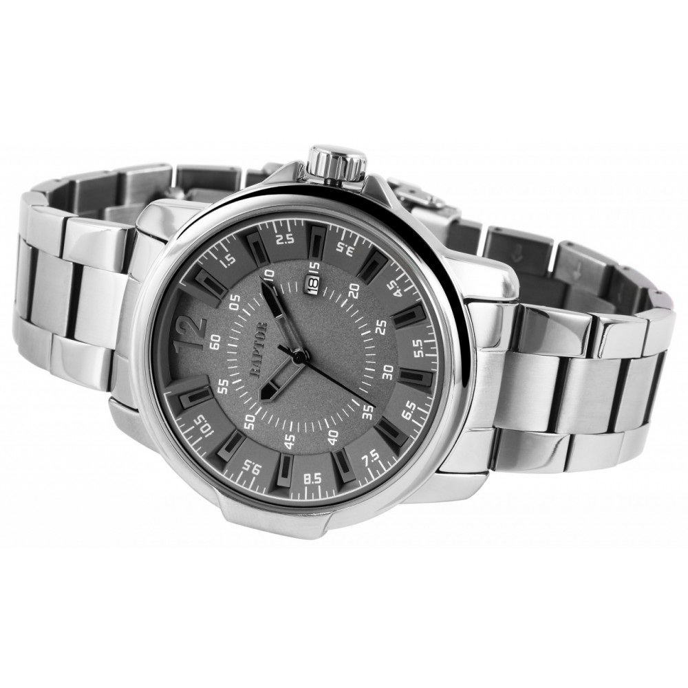 Raptor Posal Watch Silver Stainless Steel Bracelet RA20231-003