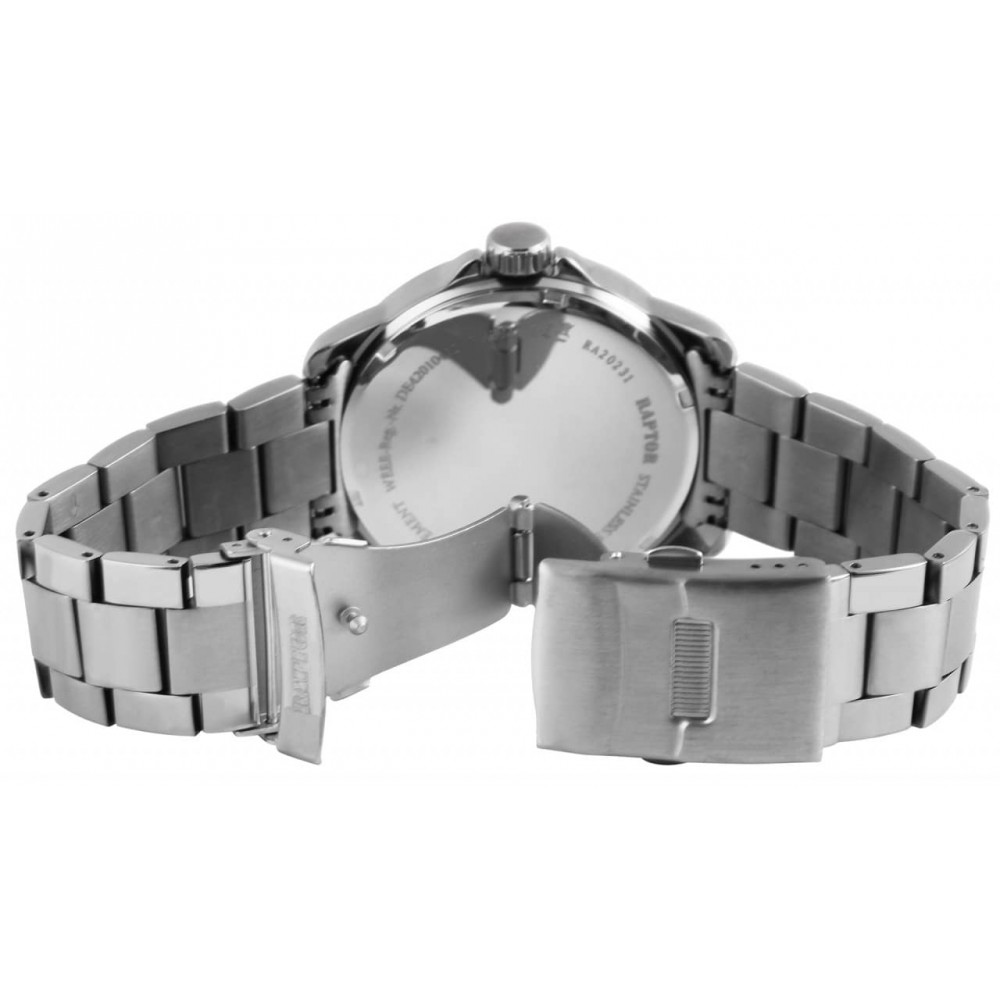 Raptor Posal Watch Silver Stainless Steel Bracelet RA20231-003