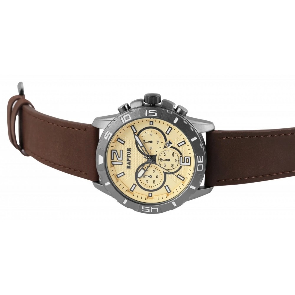 Raptor Triang Brown Leather strap RA20267-001