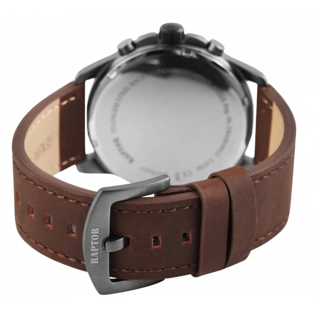 Raptor Triang Brown Leather strap RA20267-001