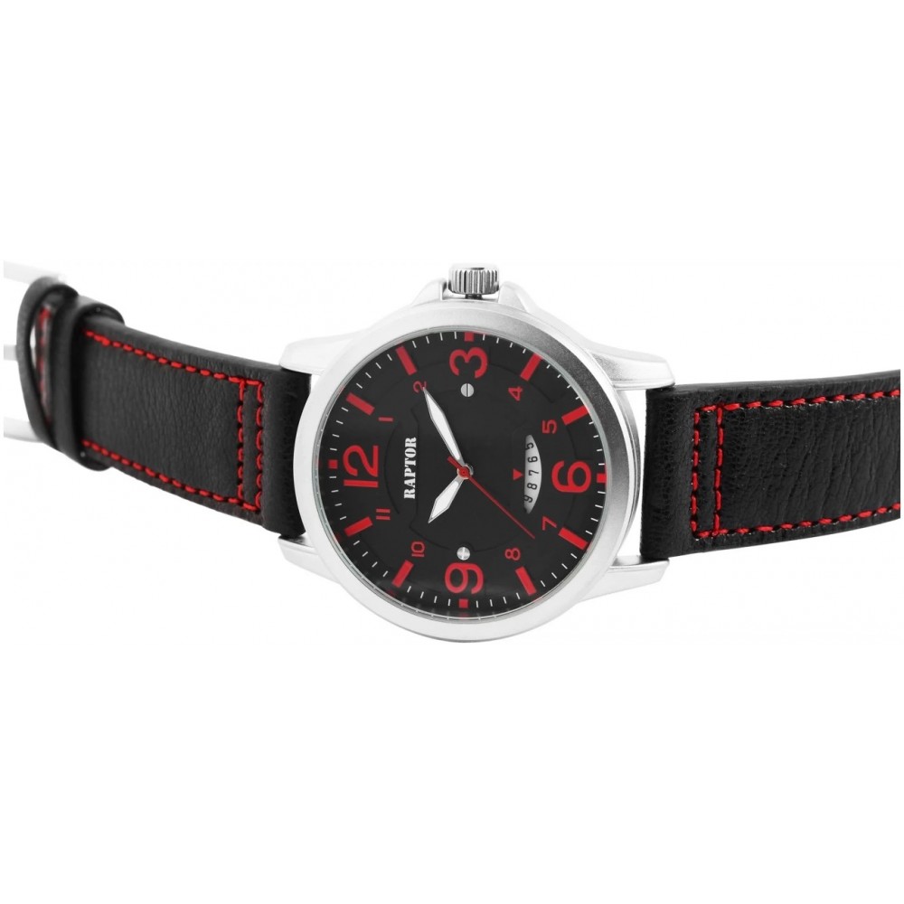 Raptor Carp Black Leather strap RA20317-001