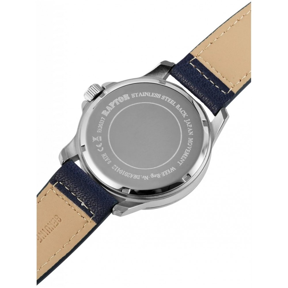 Raptor Carp Blue Leather strap RA20317-003