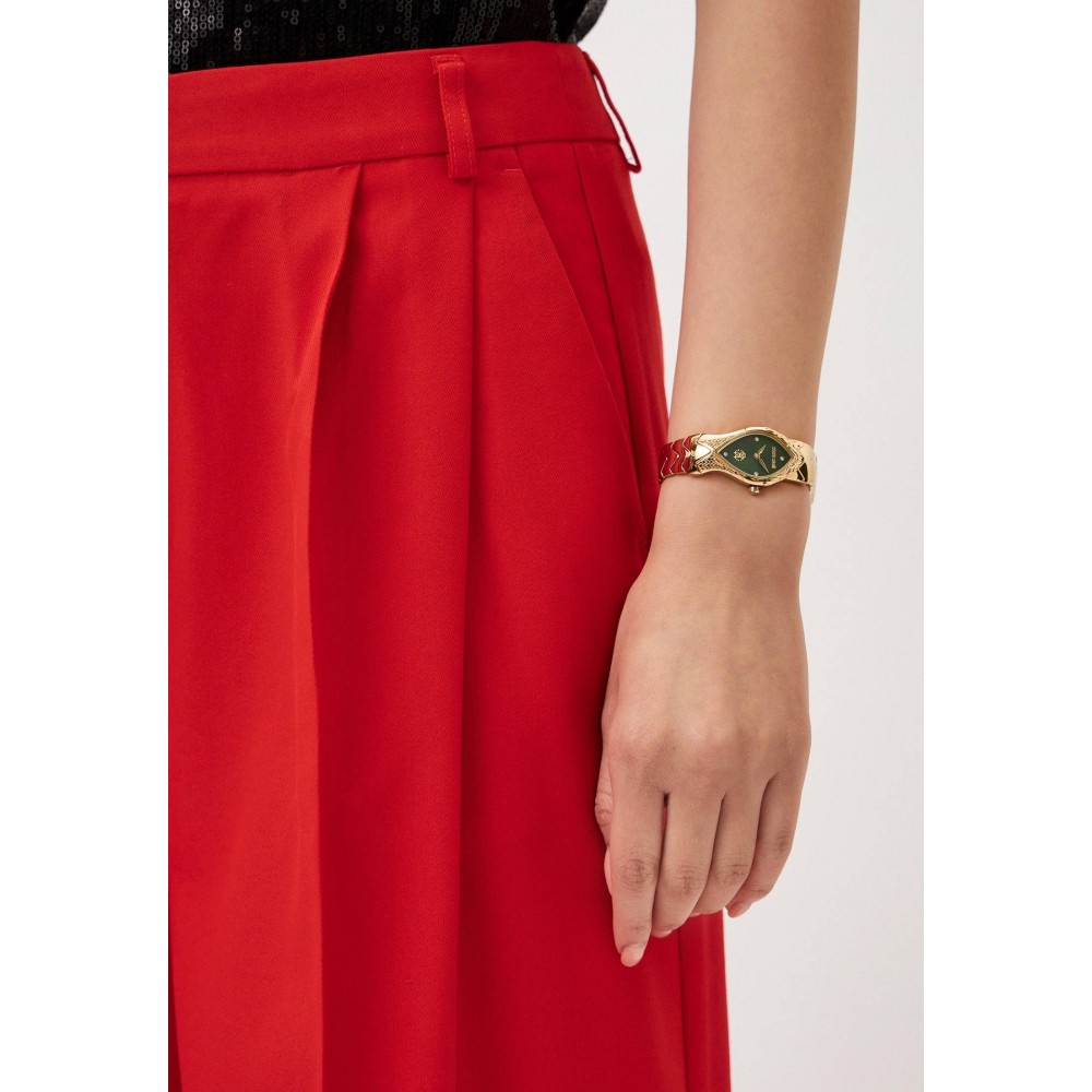 ROBERTO CAVALLI Snake Core Crystals Gold Ρολόι Ανοξείδωτο Ατσάλι Μπρασελέ RC5L092M0035