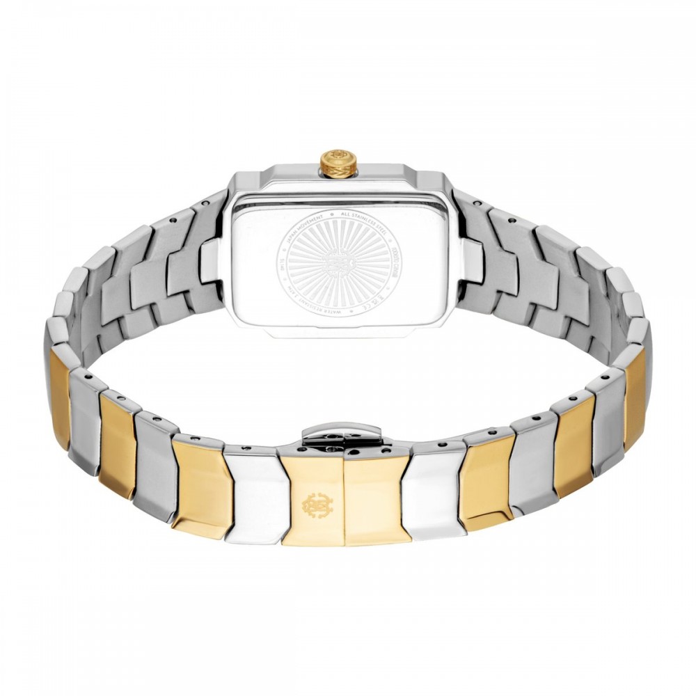 ROBERTO CAVALLI Γυναικείο Ρολόι Δίχρωμο Ανοξείδωτο Ατσάλι Μπρασελέ RC5L140M0055