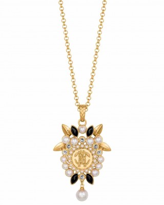 Roberto Cavalli Κολιέ Χρυσό Statement RVNL00023200