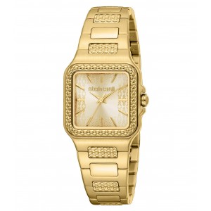 ROBERTO CAVALLI Core Ρολόι Τετράγωνο Ανοξείδωτο Ατσάλι Μπρασελέ RC5L170M0035 