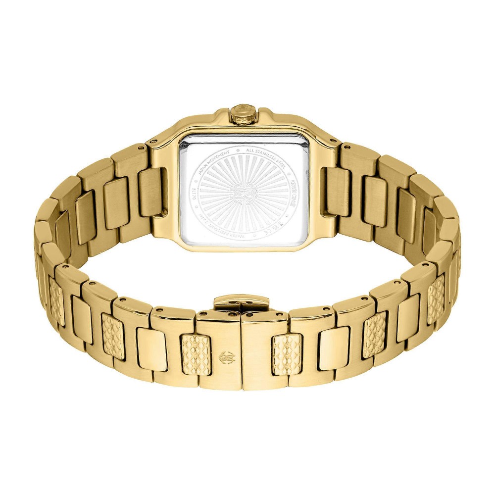 ROBERTO CAVALLI Core Ρολόι Τετράγωνο Ανοξείδωτο Ατσάλι Μπρασελέ RC5L170M0035 