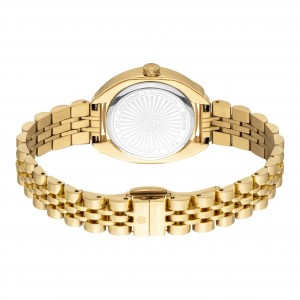 ROBERTO CAVALLI Women Gold Gift Set Ρολόι Ανοξείδωτο Ατσάλι Μπρασελέ RC5L153M0055