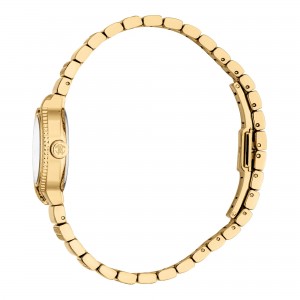 ROBERTO CAVALLI Mini Ρολόι Χρυσό Ανοξείδωτο Ατσάλι Μπρασελέ RC5L155M0055