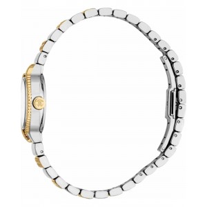 ROBERTO CAVALLI Mini Ρολόι Δίχρωμο Ανοξείδωτο Ατσάλι Μπρασελέ RC5L155M0085
