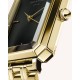 ROSEFIELD Οctagon Black Ρολόι Χρυσό Ατσάλι Μπρασελέ OBSSG-047