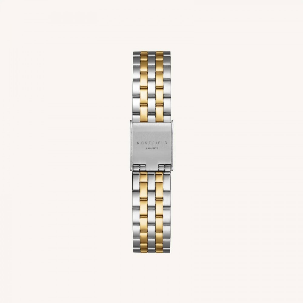 ROSEFIELD Boxelle Duotone Ρολόι Δίχρωμο Ατσάλι Μπρασελέ BWDSG-B03