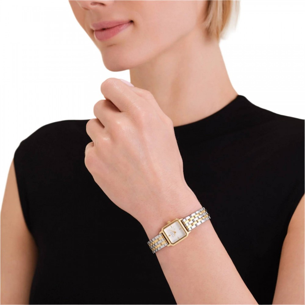 ROSEFIELD Boxelle Duotone Ρολόι Δίχρωμο Ατσάλι Μπρασελέ BWDSG-B03