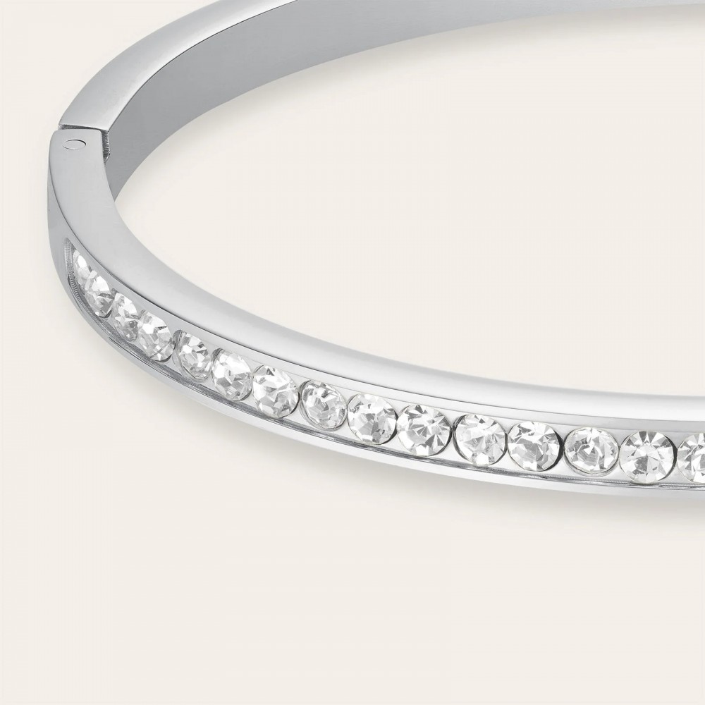 ROSEFIELD Tennis Bangle Βραχιόλι χειροπέδα Ασημί Ανοξείδωτο Ατσάλι JBCBS-J1034
