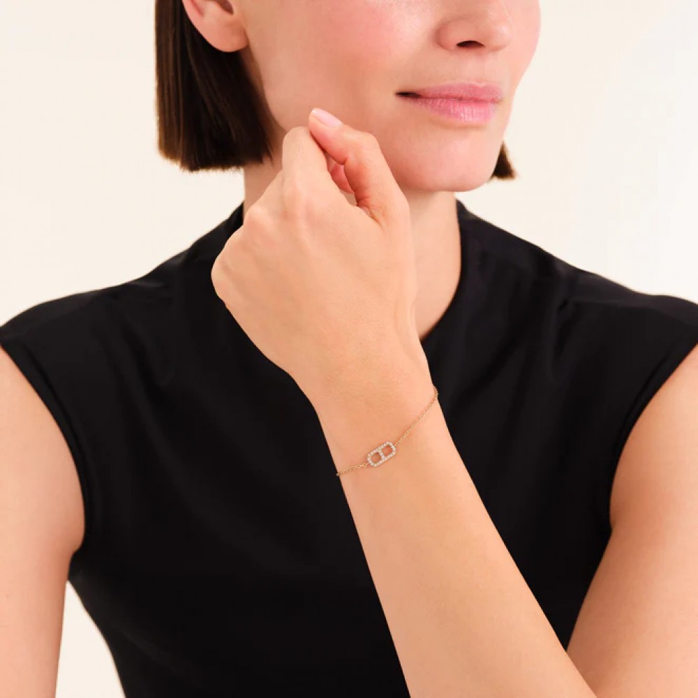 ROSEFIELD Fine Octagon Bracelet Βραχιόλι Xρυσό Ανοξείδωτο Ατσάλι JBOCG-J1184