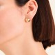 ROSEFIELD Solitaire Studs Earrings Σκουλαρίκια Καρφωτά Λευκά κρύσταλλα  JEBSG-J1198