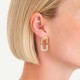ROSEFIELD Half Studs Earrings Σκουλαρίκια Χρυσό Ανοξείδωτο Ατσάλι  JEHSG-J903