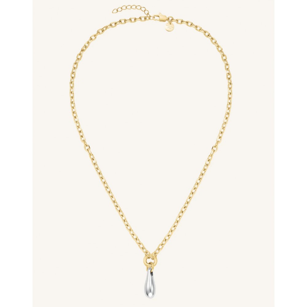 ROSEFIELD Duotone Drop Necklace Κολιέ Δίχρωμο Ανοξείδωτο Ατσάλι JNDDD-J1220