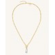ROSEFIELD Duotone Drop Necklace Κολιέ Δίχρωμο Ανοξείδωτο Ατσάλι JNDDD-J1220