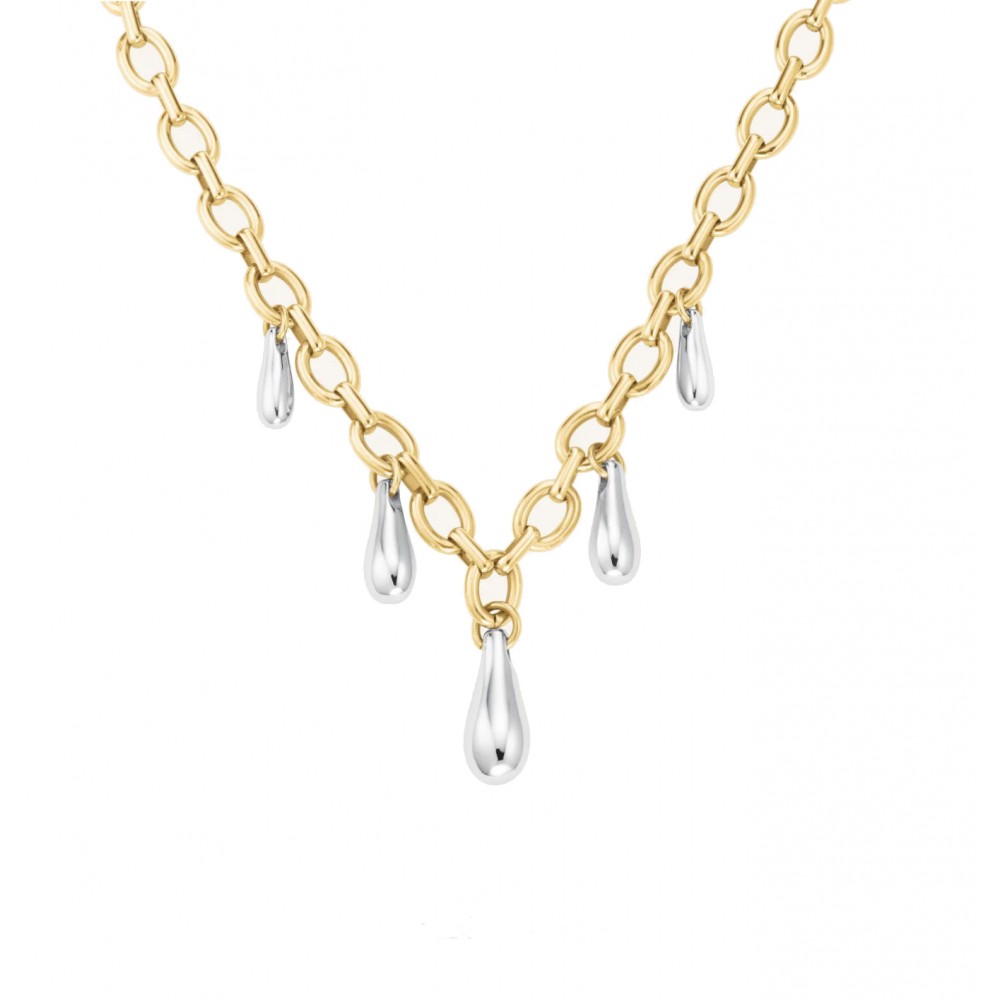 ROSEFIELD Multi Drop Necklace Κολιέ Χρυσό Ανοξείδωτο Ατσάλι JNDMD-J1221