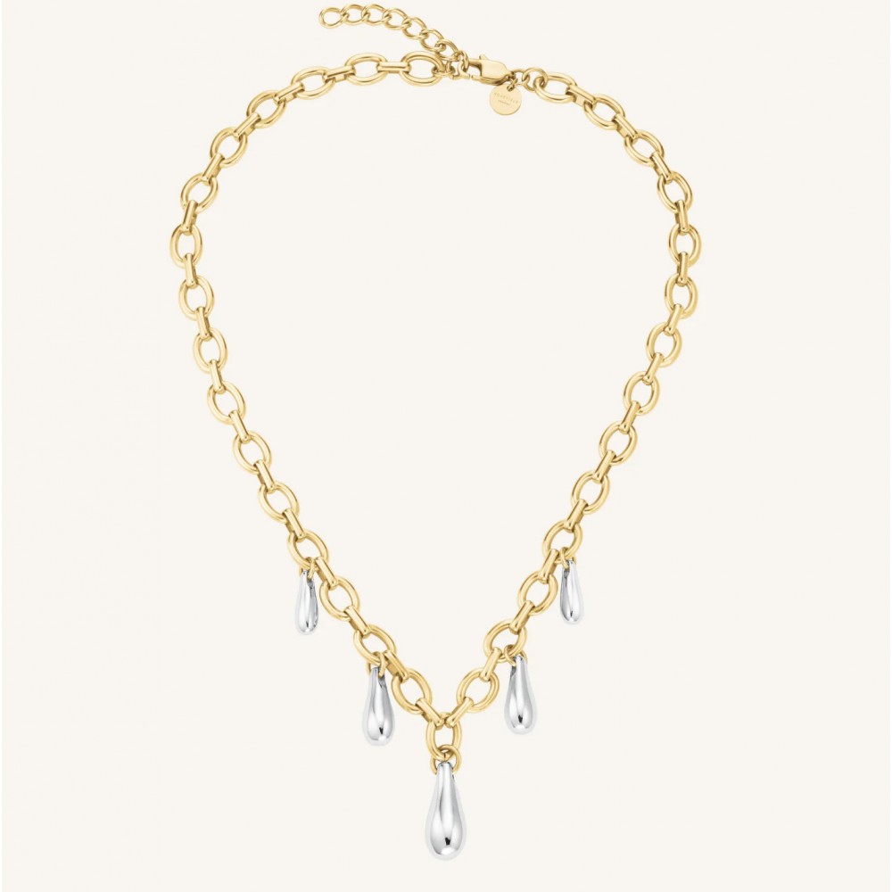 ROSEFIELD Multi Drop Necklace Κολιέ Χρυσό Ανοξείδωτο Ατσάλι JNDMD-J1221