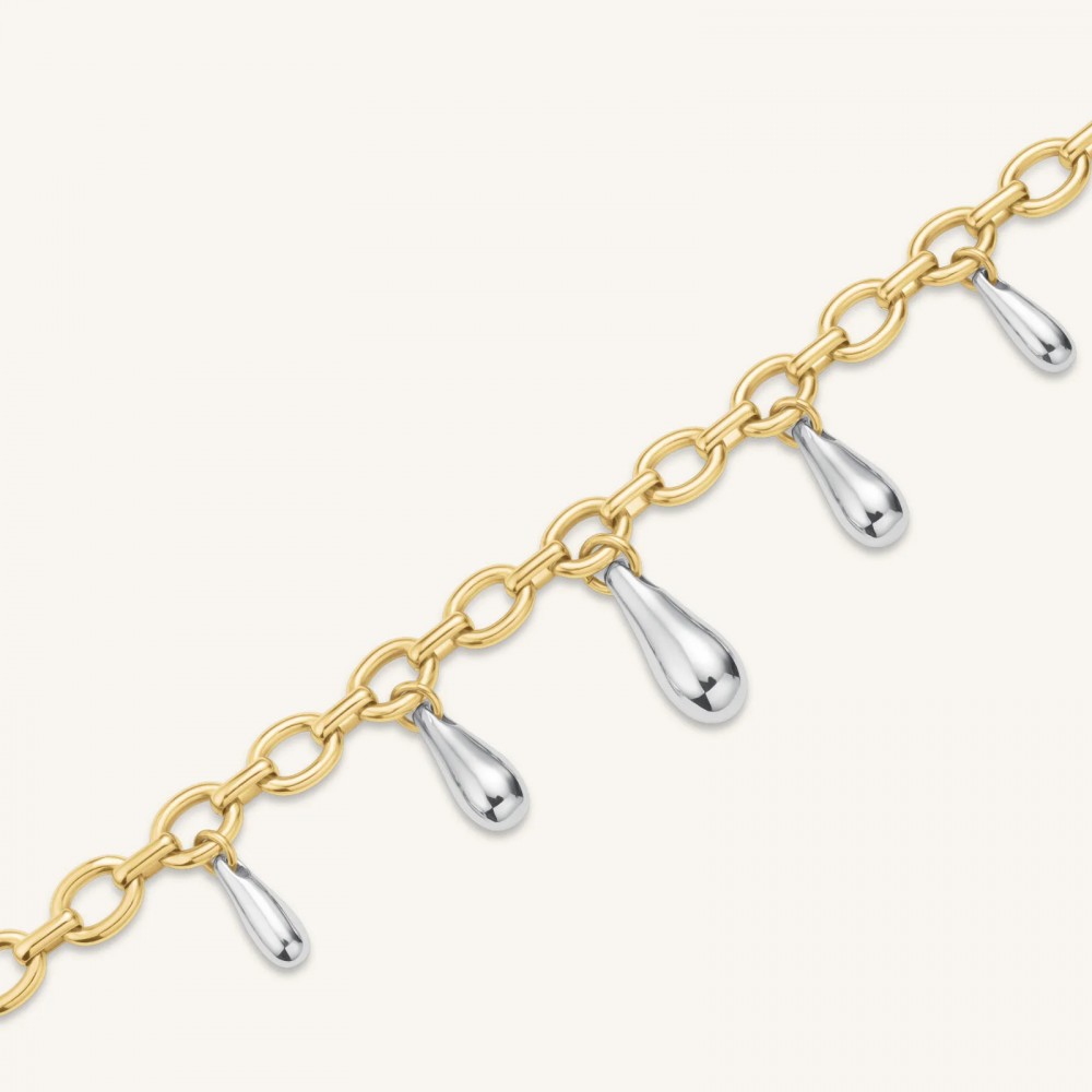 ROSEFIELD Multi Drop Necklace Κολιέ Χρυσό Ανοξείδωτο Ατσάλι JNDMD-J1221