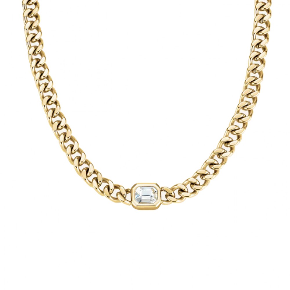 ROSEFIELD Octagon Choker Necklace Κολιέ Χρυσό Ανοξείδωτο Ατσάλι JNOCG-J1131