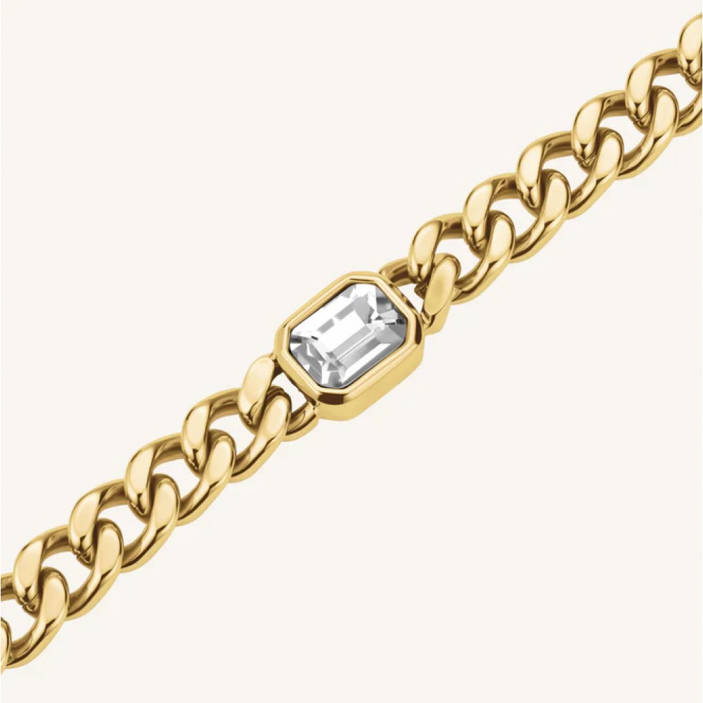 ROSEFIELD Octagon Choker Necklace Κολιέ Χρυσό Ανοξείδωτο Ατσάλι JNOCG-J1131