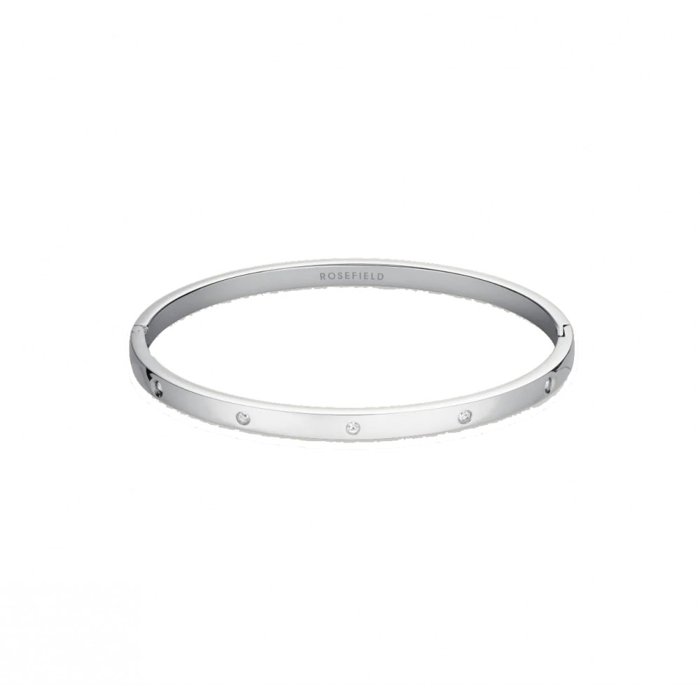 ROSEFIELD Crystal Bangle Βραχιόλι Χειροπέδα Ασημί Ανοξείδωτο Ατσάλι JBCBS-J1040