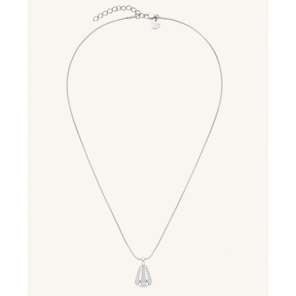 ROSEFIELD Pave Striped Necklace Κολιέ Ασημί Ανοξείδωτο Ατσάλι JNPSS-J1232
