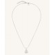 ROSEFIELD Pave Striped Necklace Κολιέ Ασημί Ανοξείδωτο Ατσάλι JNPSS-J1232