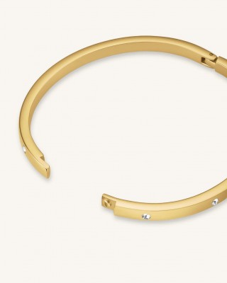 ROSEFIELD Crystal Bangle Βραχιόλι χειροπέδα Χρυσό Ανοξείδωτο Ατσάλι JBCBG-J1039