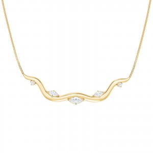 ROSEFIELD Wave Choker Κολιέ Χρυσό Ανοξείδωτο Ατσάλι  JNWCG-J1308