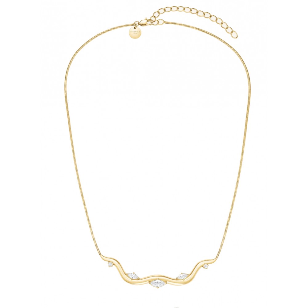 ROSEFIELD Wave Choker Κολιέ Χρυσό Ανοξείδωτο Ατσάλι  JNWCG-J1308
