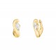 ROSEFIELD Marquise Wave Hoops Σκουλαρίκια Κρίκοι Ανοξείδωτο Ατσάλι JEMWG-J1299