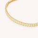 ROSEFIELD Striped Pave Bangle Βραχιόλι χειροπέδα Χρυσό Ανοξείδωτο Ατσάλι JBSBG-J1287