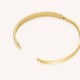 ROSEFIELD Striped Pave Bangle Βραχιόλι χειροπέδα Χρυσό Ανοξείδωτο Ατσάλι JBSBG-J1287