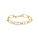 ROSEFIELD Pearl Crystals Βραχιόλι Πέρλες Χρυσό Ανοξείδωτο Ατσάλι JBPLG-J1296